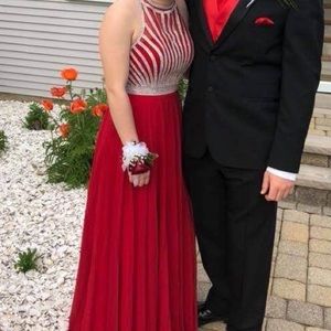 Red Sparkly Prom Dress